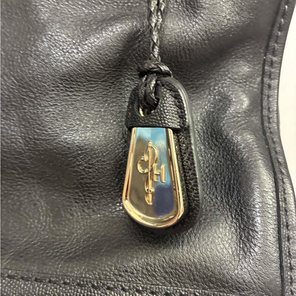 Cole Haan Black Satchel with Gold Details - Picture 4 of 8
